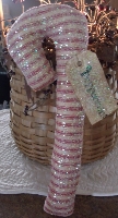 PRIMITIVE 4 PC. GLITTERED CANDY CANES